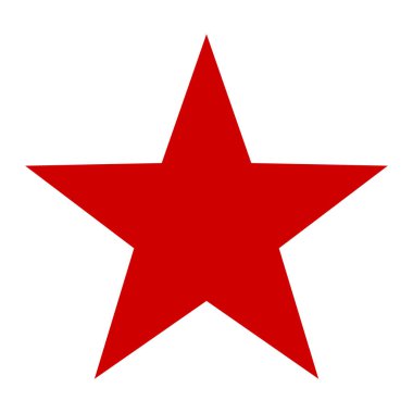 Beyaz bir arka plan üzerinde star