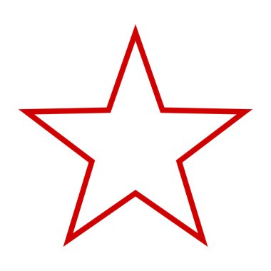 Beyaz bir arka plan üzerinde star