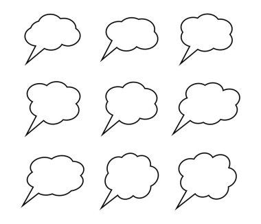 Beyaz arkaplanda düşünce simgesi