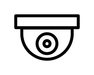 Beyaz arkaplanda endüstriyel kamera simgesi