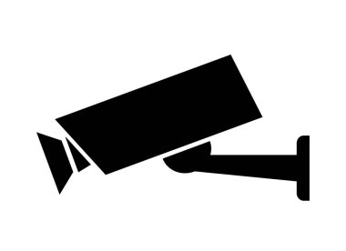 Beyaz arkaplanda endüstriyel kamera simgesi