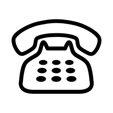 Beyaz arkaplanda telefon simgesi