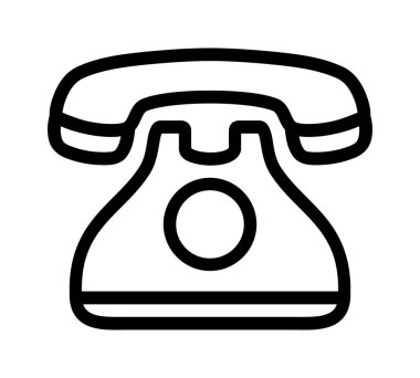 Beyaz arkaplanda telefon simgesi