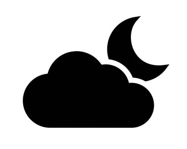 bulut ve ay simge 