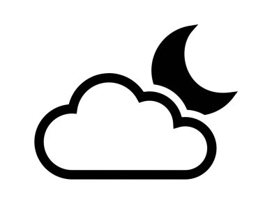 bulut ve ay simge 