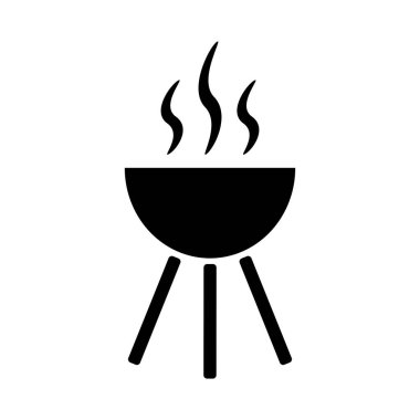 Beyaz arka plan üzerinde ızgara simgesi