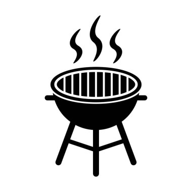 Beyaz arka plan üzerinde ızgara simgesi