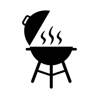 Beyaz arka plan üzerinde ızgara simgesi