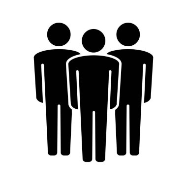 Beyaz arkaplanda insan simgesi