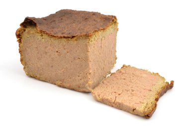 beyaz zemin üzerine pate