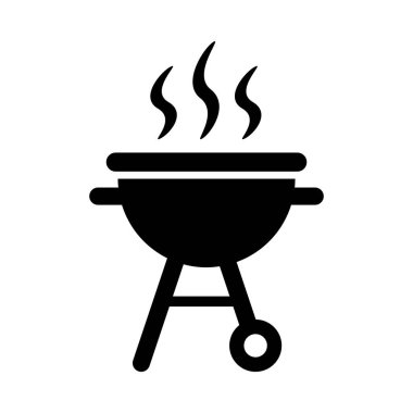 Beyaz arka plan üzerinde ızgara simgesi