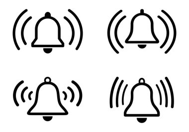 Beyaz arkaplanda alarm simgesi