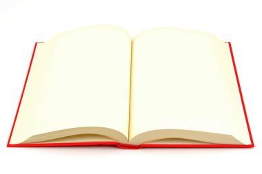 Beyaz arkaplan üzerine kitap