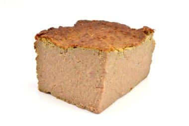 beyaz zemin üzerine pate