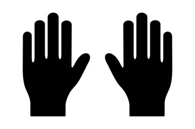 palms icon isolated on white background