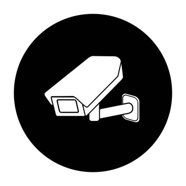 Beyaz arkaplanda endüstriyel kamera simgesi