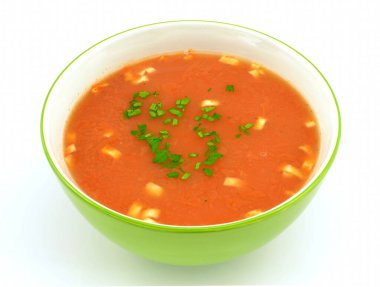 domates çorbası erişte ile