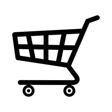 Alışveriş ikonu için alışveriş arabası