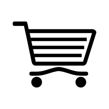 Alışveriş ikonu için alışveriş arabası