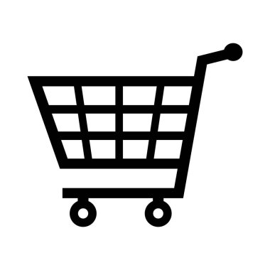 Alışveriş ikonu için alışveriş arabası