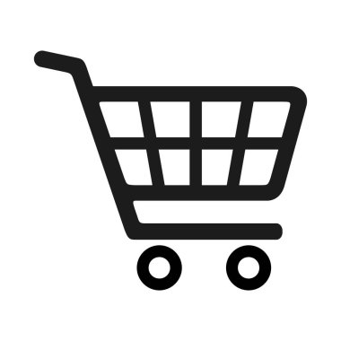 Alışveriş ikonu için alışveriş arabası