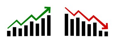 Beyaz arka plan üzerinde grafik simgesi