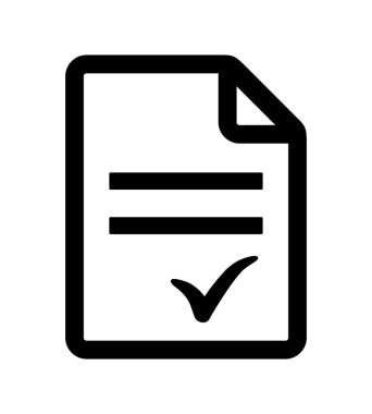 document approved icon on a white background