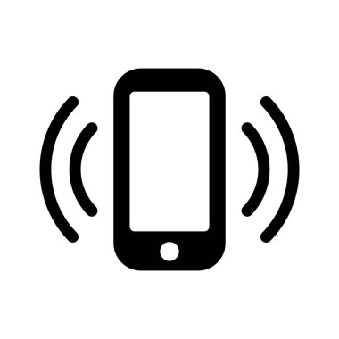 Beyaz arkaplanda telefon simgesi