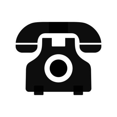 Beyaz arkaplanda telefon simgesi