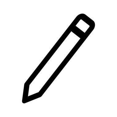 beyaz arkaplanda kalem simgesi