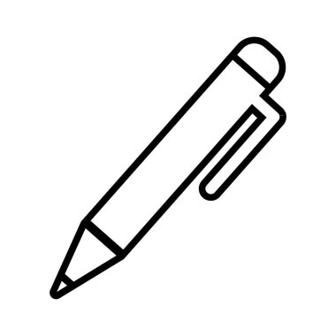 beyaz arkaplanda kalem simgesi