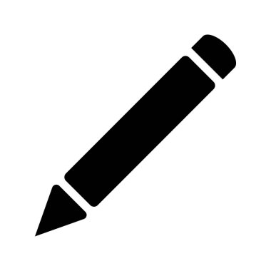 beyaz arkaplanda kalem simgesi