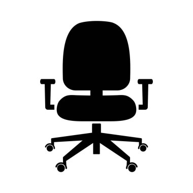 swivel armchair icon on white background