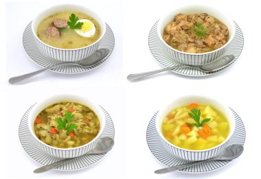 farklı yemek takımları