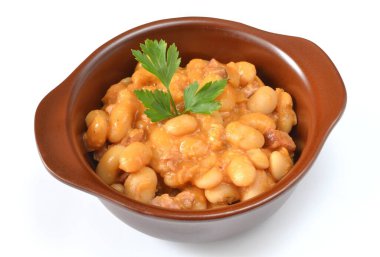 Domates soslu fırında fasulye.