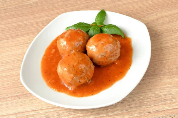 Meatballs Tomato Sauce — Stock Photo, Image