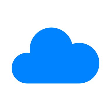 beyaz zemin üzerine mavi bulut