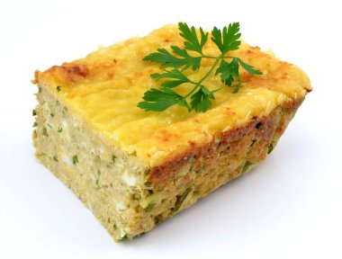 egg pate on a white background