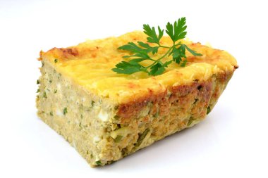 egg pate on a white background