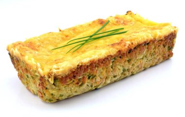 egg pate on a white background