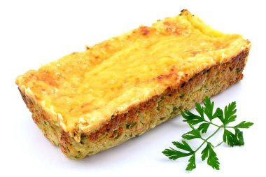 egg pate on a white background