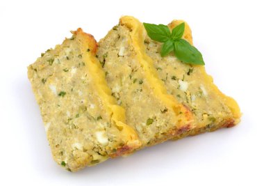 egg pate on a white background