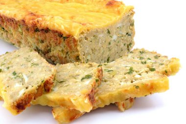 egg pate on a white background