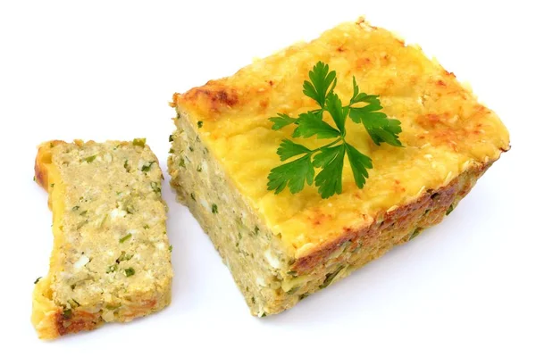 egg pate on a white background