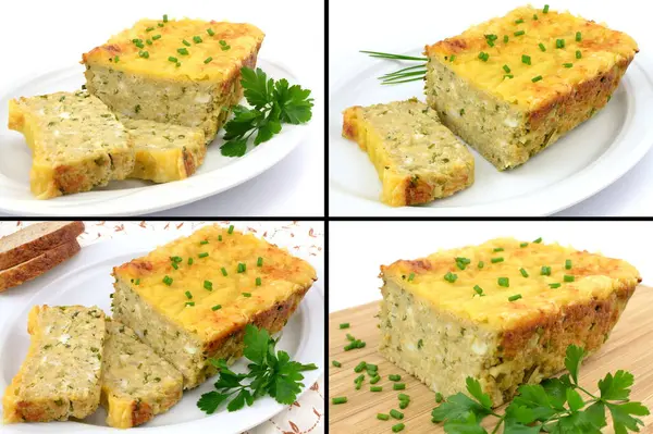 egg pate on a white background