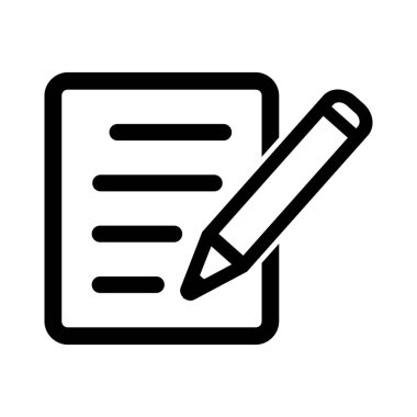 Beyaz arkaplan üzerindeki belge simgesi