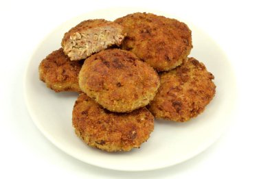 meat, rice and cabbage cutlets
