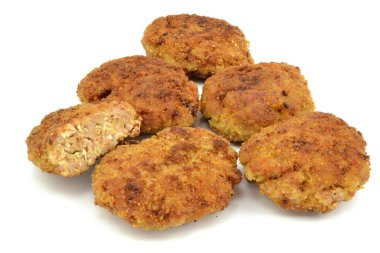 meat, rice and cabbage cutlets