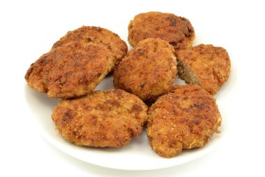 meat, rice and cabbage cutlets