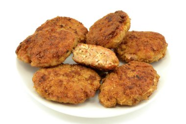 meat, rice and cabbage cutlets